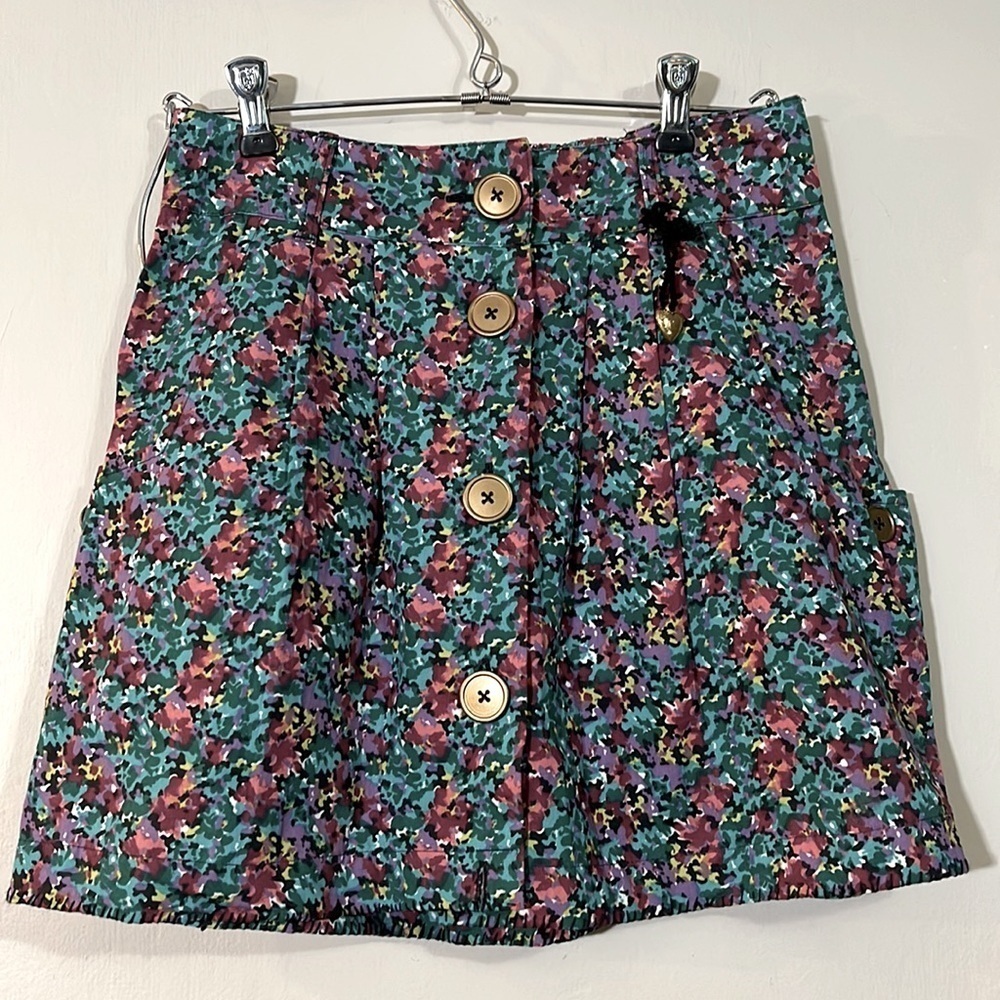 Cooperative Urban Outfitters Floral Button Front Skirt